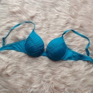 Kenneth Cole New York Blue swim top size 34B/C